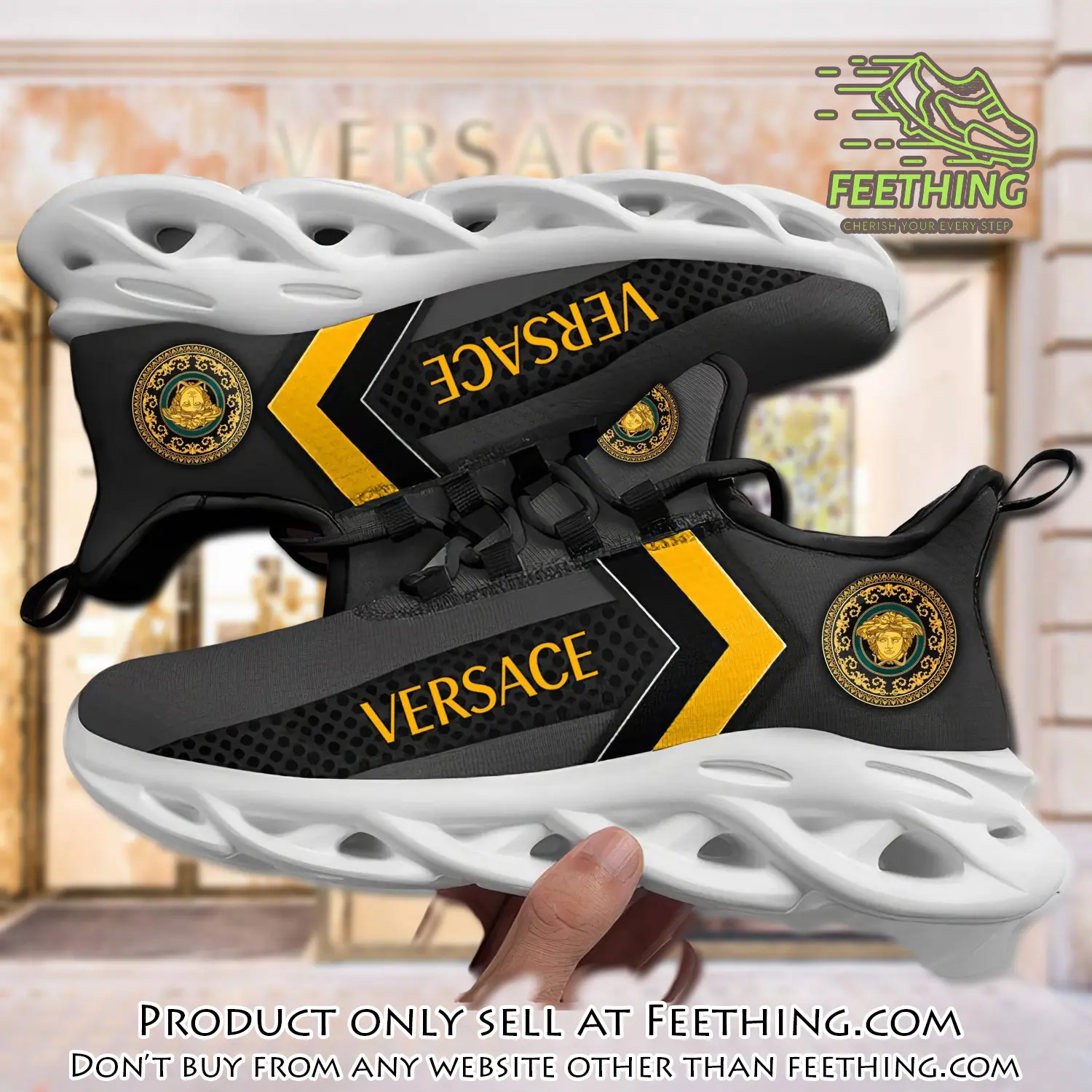Versace medusa dark max soul shoes luxury brand gifts for men women ft4359598